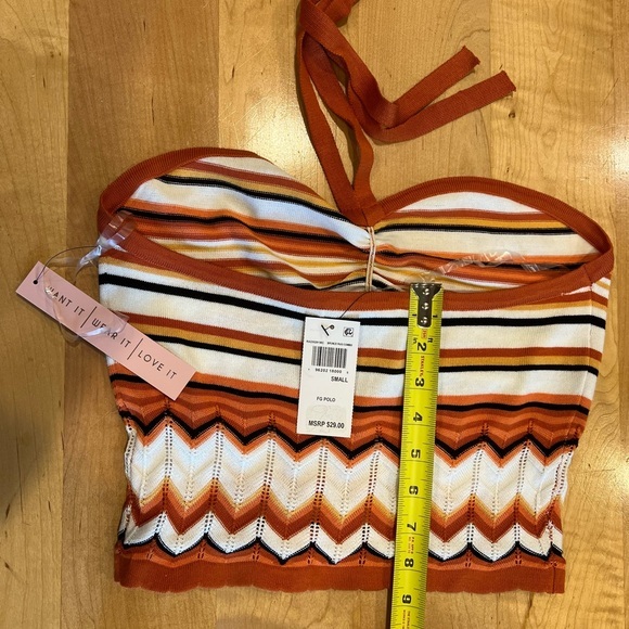 Crave Fame Juniors' Size Small Halter Tank Top Southwest Pattern NWT - Picture 4 of 5